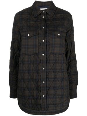 MARANT ÉTOILE chemise matelassée à carreaux - Vert