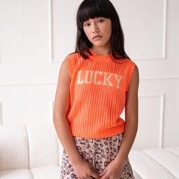 Like Flo zomer spencer meisjes teens - perzik - gebreid - Diana