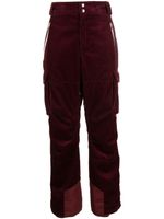 Brunello Cucinelli pantalon en velours côtelé à logo brodé - Rouge
