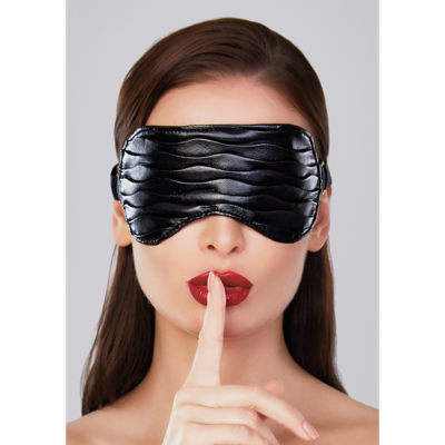 Allure Butter Soft - Faux Leather Mask met Ruffles - One Size