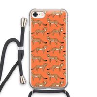 Cheetah: iPhone 7 Transparant Hoesje met koord
