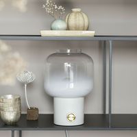 Zuiver Tafellamp 'Moody' Glas, kleur Wit
