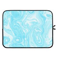 Waterverf blauw: Laptop sleeve 15 inch