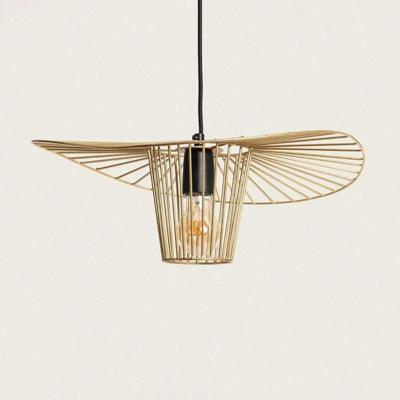 Kooi hanglamp modern goud met E27 fitting &apos;Ernesto&apos; 45 cm