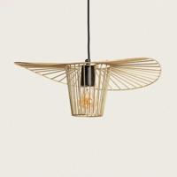 Kooi hanglamp modern goud met E27 fitting &apos;Ernesto&apos; 45 cm