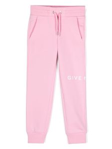 Givenchy Kids pantalon de jogging à logo imprimé - Rose