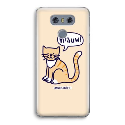 Miauw: LG G6 Transparant Hoesje