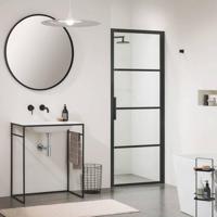 Sealskin Soho 1-delige deur rechter versie 80x210cm zwart-helder glas CKB200806195100 Sealskin Soho 1-delige deur rechter versie 80x210cm zwart-helder glas CKB200806195100