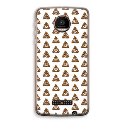 Poop emoji: Motorola Moto Z Force Transparant Hoesje