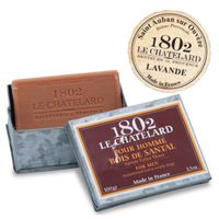 Men's Collection: Sandelhout extra zachte zeep in metalen doosje - thumbnail