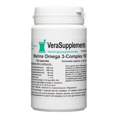 VeraSupplements Marine Omega 3 Complex 1000 mg Capsules