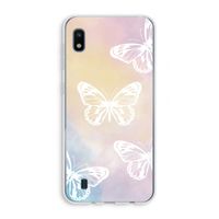 White butterfly: Samsung Galaxy A10 Transparant Hoesje