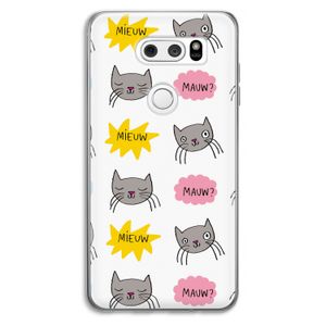 Meow: LG V30 Transparant Hoesje