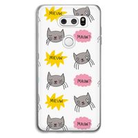 Meow: LG V30 Transparant Hoesje