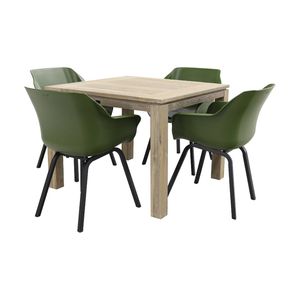 Hartman Sophie tuinstoel Moss Green/Rome grey 100 cm. - 5-delig