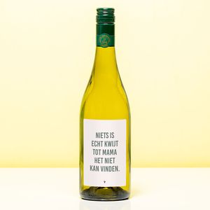 Wijnfles Niets Kwijt - Wit (Sauvignon Blanc)