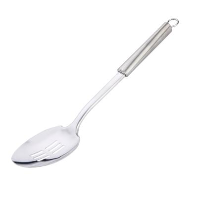 Alpina Keukengerei schuimspaan opscheplepel - zilver - RVS - 34 x 7 cm - groente lepel