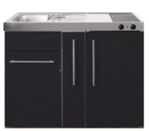 MP 120A zwart mat met apothekers la en koelkast RAI-9517