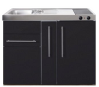 MP 120A zwart mat met apothekers la en koelkast RAI-9517 - thumbnail