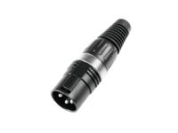 HICON XLR plug 3-pin HI-X3CM-BLK