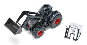 Siku Fendt 942 Vario met voorlader speelgoedtractor 1:50 metaal/kunststof zwart beweegbare shovel en voorlader achter- en voorkoppeling