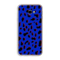 Blue Leopard: Samsung Galaxy J4 Plus Transparant Hoesje