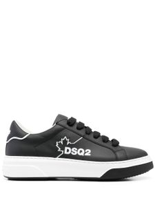 DSQUARED2 baskets Bumper à logo imprimé - Noir