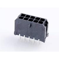 Molex 430451012 Male header, inbouw (standaard) Totaal aantal polen: 10 Rastermaat: 3 mm Inhoud: 1 stuk(s) Tray