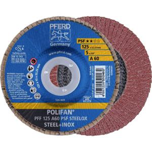 PFERD 67646125 PFF 125 A 60 PSF STEELOX Lamellenschijf Diameter 125 mm Boordiameter 22.23 mm RVS, Staal 10 stuk(s)