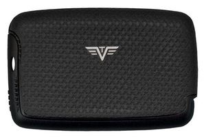 Tru Virtu Leather Card Case Carbon Black Tassel