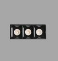 Led Spot 3x2W 3000K 630 lumen CRI>90 30° Troop Trimless Zwart Faro
