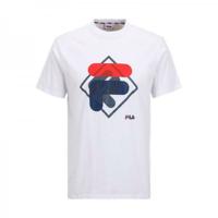 T-Shirt met Korte Mouwen voor kinderen Fila FAT0340 10001 Wit - Maat: 16 jaar
