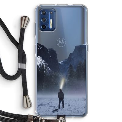Wanderlust: Motorola Moto G9 Plus Transparant Hoesje met koord