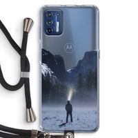 Wanderlust: Motorola Moto G9 Plus Transparant Hoesje met koord