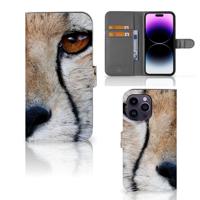 iPhone 15 Pro Max | Telefoonhoesje | Met pasjeshouder | Cheetah