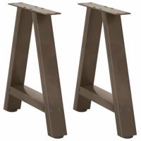 Salontafelpoten 2 st A-vormig 50x(42-43) cm staal