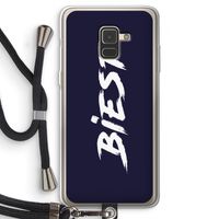 Biest: Samsung Galaxy A8 (2018) Transparant Hoesje met koord