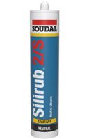 Soudal Silirub 2S | Sanitairkit | Zilvergrijs  | 300 ml  - 109034 - thumbnail