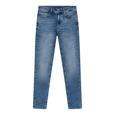 Tapered Fit Damaged Light Denim