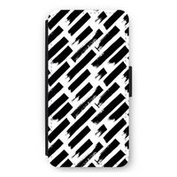 Zwarte vegen: iPhone 11 Pro Max Flip Hoesje