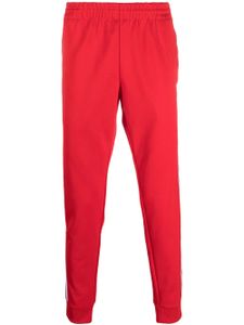 adidas pantalon de jogging à logo brodé - Rouge