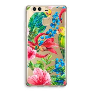 Papegaaien: Huawei P9 Transparant Hoesje