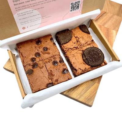 Brownies per post 8 stuks - Kies zelf 2 smaken