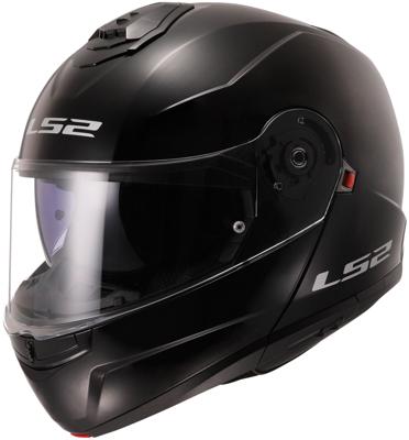 LS2 opklapbare helm "ff908 strobe ii solid" helmet ff908 strob.ii solid xs black