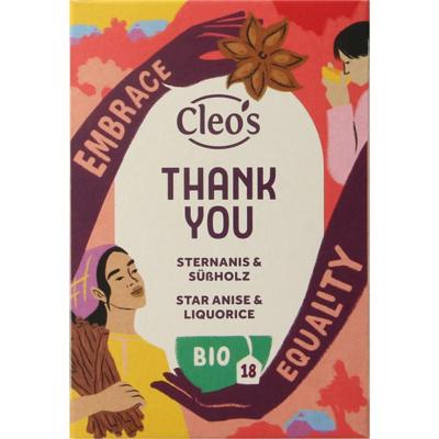 Cleo&apos;s Thank you bio