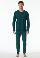 Schiesser Schiesser Pyjama Long petrol 181922 54/XL