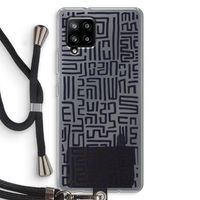 Moroccan Print: Samsung Galaxy A42 5G Transparant Hoesje met koord