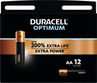 Duracell Optimum AA batterijen (12)