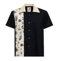 King Kerosin Sailor Tattoo Panel Shirt Black-S