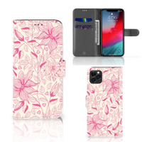 Apple iPhone 11 Pro Max Hoesje Pink Flowers